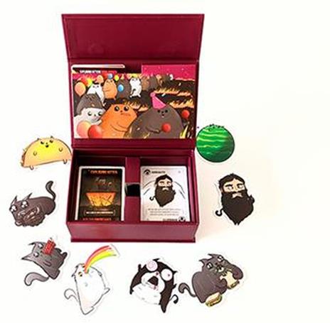Feldherr Portacarte Per Exploding Kittens - Contenitore Da Viaggio Robusto, 163x100x29 Mm, Fino A 56 Carte Protette