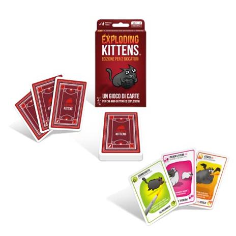Asmodee - Exploding Kittens: Edizione per 2 Giocatori, Gioco da Tavolo, Party Game, Edizione in Italiano - 4