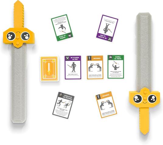 Colpiamoci a vicenda con Spade finte. Gioco da tavolo - 2