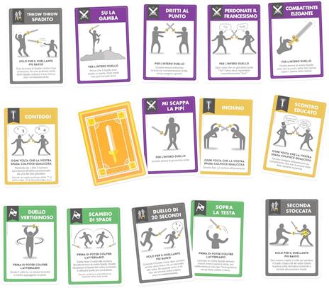 Colpiamoci a vicenda con Spade finte. Gioco da tavolo - 3