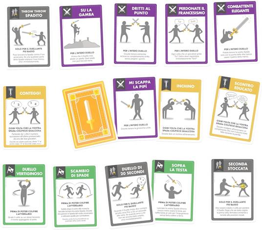 Colpiamoci a vicenda con Spade finte. Gioco da tavolo - 3