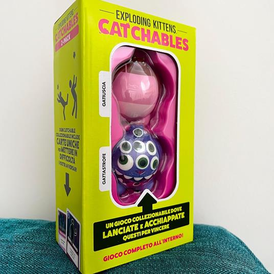 Asmodee Exploding Kittens: Catchables - Gatiuscia, Gioco da Tavolo, 8+ Anni, 2+ Giocatori, Edizione in Italiano - 2