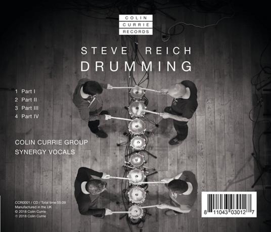 Drumming - CD Audio di Steve Reich,Colin Currie - 2