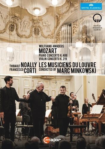 Wolfgang Amadeus Mozart. Piano Concerto K. 488. Violin Concerto K. 219 (DVD) - DVD di Wolfgang Amadeus Mozart,Marc Minkowski,Les Musiciens du Louvre,Francesco Corti,Thibault Noally