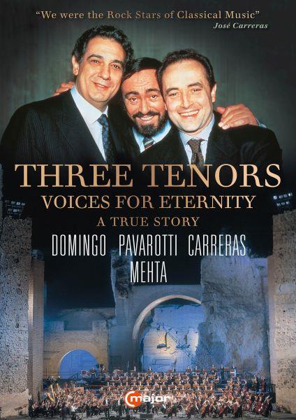 Three Tenors. Voices for Eternity (DVD) - DVD di Placido Domingo,Luciano Pavarotti,José Carreras