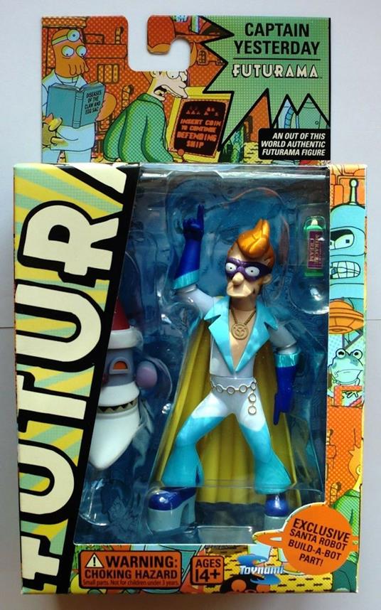Toynami Futurama Action Figure Captain Yesterday - 4