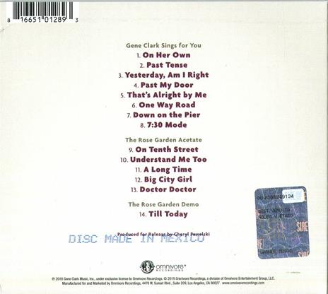 Gene Clark Sings for You - CD Audio di Gene Clark - 2