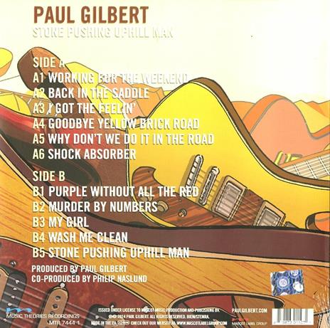 Stone Pushing Uphill Man - Vinile LP di Paul Gilbert - 2