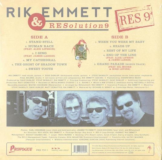 Res9 - Vinile LP di Rik Emmett,Resolution 9 - 2