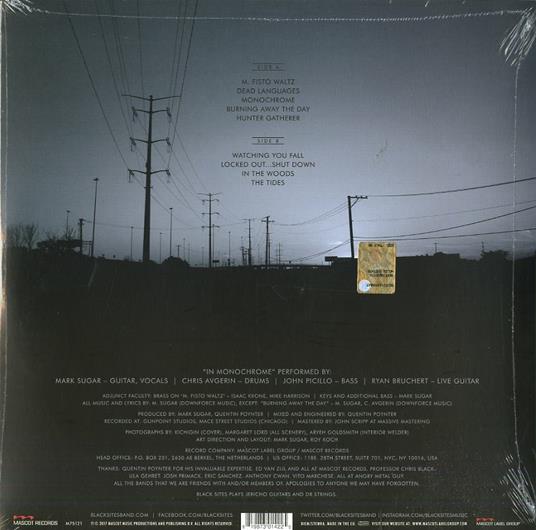 In Monochrome (+ Mp3 Download) - Vinile LP di Black Sites - 2