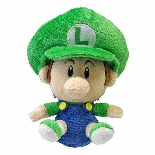 Peluche Super Mario Bros.: Baby Luigi 5 Inch