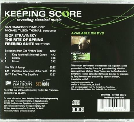 La sagra della primavera (Le Sacre du Printemps) - CD Audio di Igor Stravinsky,Michael Tilson Thomas,San Francisco Symphony Orchestra - 2