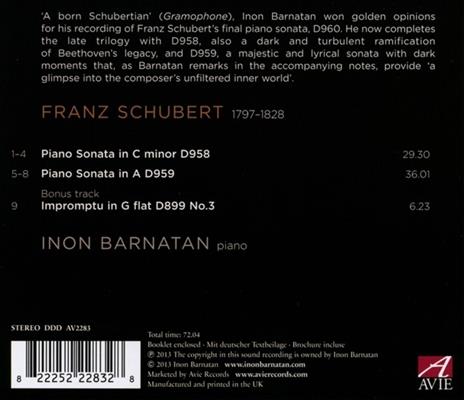Sonate per Pianoforte D958 & D959 - CD Audio di Franz Schubert - 2