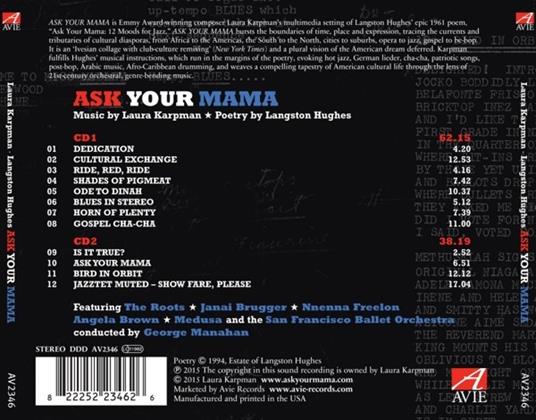 Ask Your Mama - CD Audio di Laura Karpman,Langston Hughes - 2