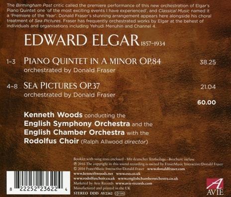 Piano Quintet - Sea Pictures - CD Audio di Edward Elgar - 2