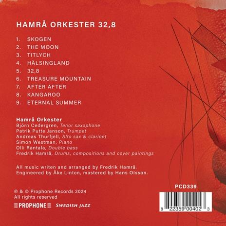32, 8 - CD Audio di Hamra Orkester - 2