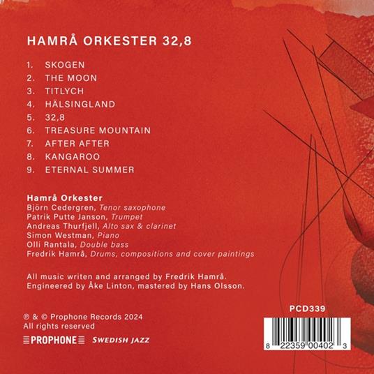 32, 8 - CD Audio di Hamra Orkester - 2