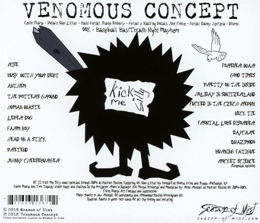 Kick Me Silly. VC III - CD Audio di Venomous Concept - 2