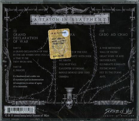 A Season in Blasphemy - CD Audio di Mayhem - 2
