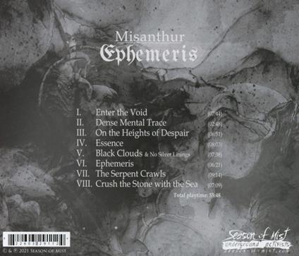Ephemeris - CD Audio di Misanthur
