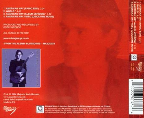 American Way - CD Audio Singolo di Robin George - 2
