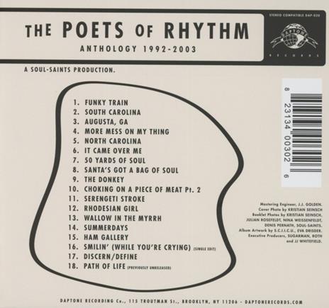 Anthology 1992-2003 - CD Audio di Poets of Rhythm - 2