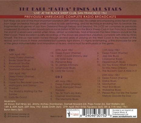 Live at the Club - CD Audio di Earl Fatha Hines - 2