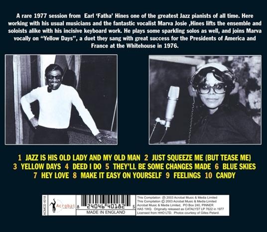 Jazz Is His Old Lady & my - CD Audio di Earl Fatha Hines - 2