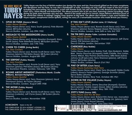 The Very Best Of Tubby Hayes - CD Audio di Tubby Hayes - 2
