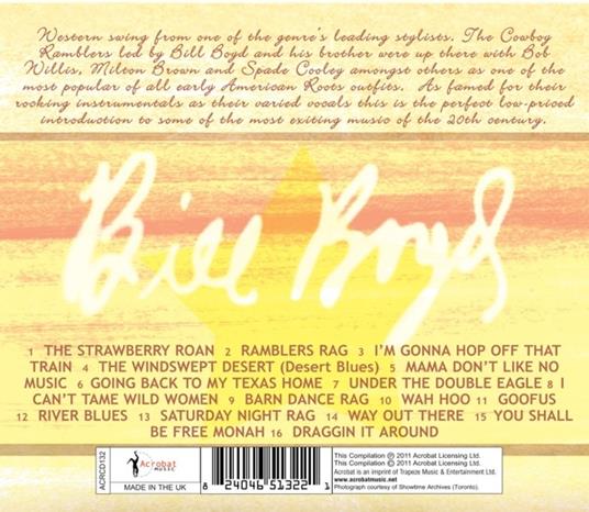 Cowboy Ramblers - CD Audio di Bill Boyd - 2