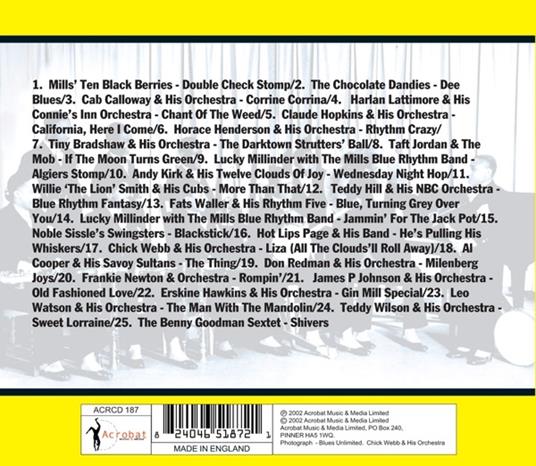 Harlem Jazz. The 30's - CD Audio - 2