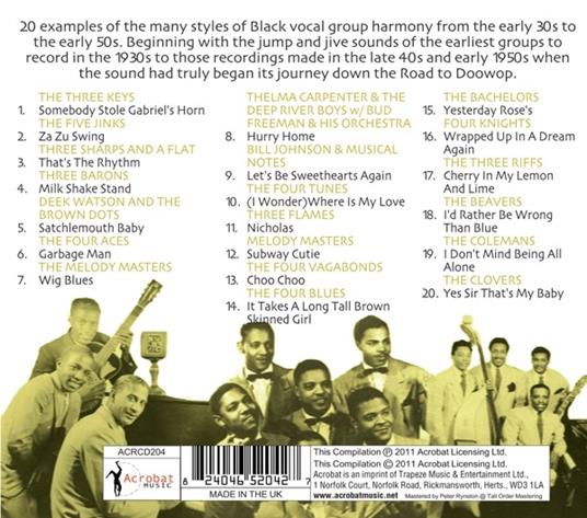 Hot Harmony Groups vol.1 - CD Audio - 2