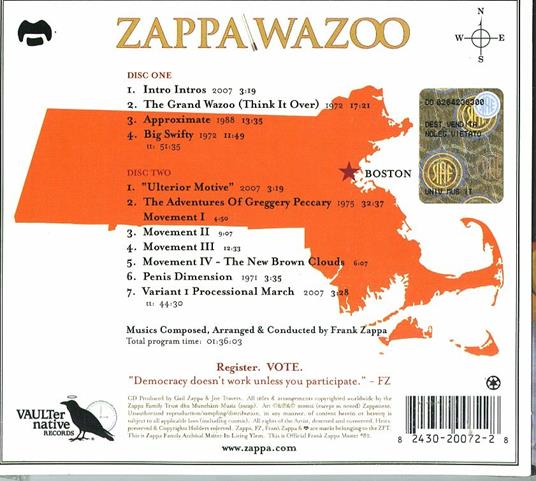 Wazoo - CD Audio di Frank Zappa - 2