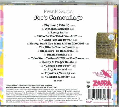 Joe's Camouflage - CD Audio di Frank Zappa - 2