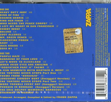 The Best Band You Never Heard in Your Life - CD Audio di Frank Zappa - 2