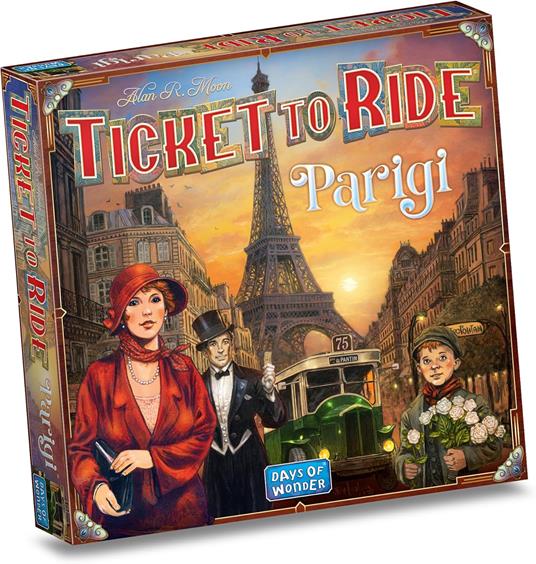 Asmodee, Ticket to Ride: Parigi, Gioco da Tavolo Base, 2-4 Giocatori, 8+ Anni, Edizione in Italiano