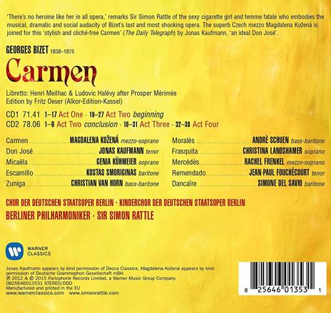Carmen - CD Audio di Georges Bizet,Berliner Philharmoniker,Simon Rattle - 2