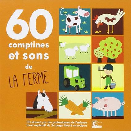 60 Comptines Sons De La Ferme - CD Audio