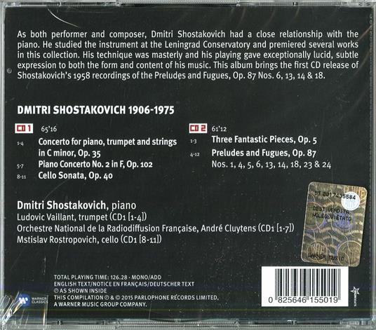 Shostakovich plays Shostakovich - CD Audio di Dmitri Shostakovich - 2