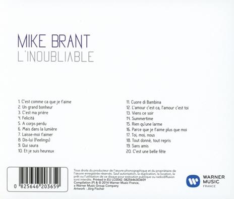 L'inoubliable - CD Audio di Mike Brant - 2