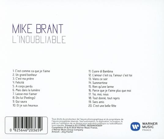 L'inoubliable - CD Audio di Mike Brant - 2