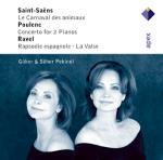 Rapsodia spagnola / Il Carnevale degli animali / Concerto per due pianoforti / Danze andaluse - CD Audio di Francis Poulenc,Maurice Ravel,Camille Saint-Saëns,Manuel Infante,Marek Janowski,Süher Pekinel,Güher Pekinel