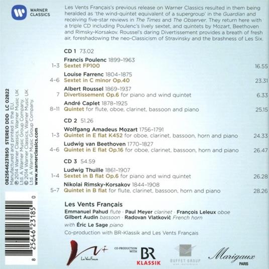 Winds & Piano - CD Audio di Les Vents Français - 2