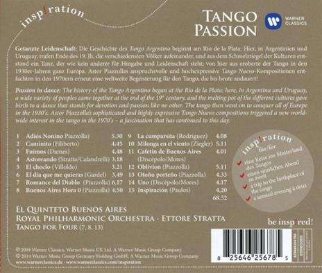 Inspiration. Tango Passion - CD Audio - 2