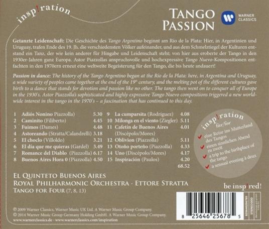 Inspiration. Tango Passion - CD Audio - 2