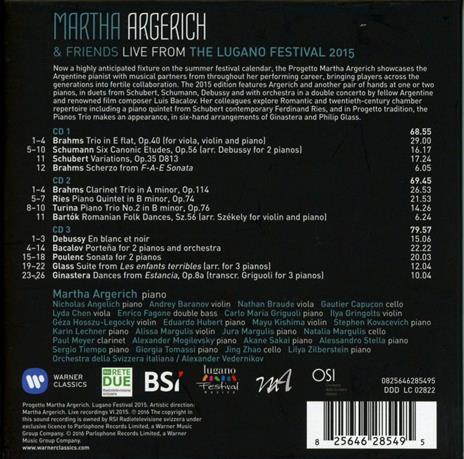 Martha Argerich and Friends Live from the Lugano Festival 2015 - CD Audio di Martha Argerich - 2