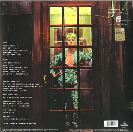 The Rise and Fall of Ziggy Stardust and the Spiders from Mars (Remastered) - Vinile LP di David Bowie - 2