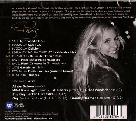 Paris - CD Audio di Alison Balsom - 2