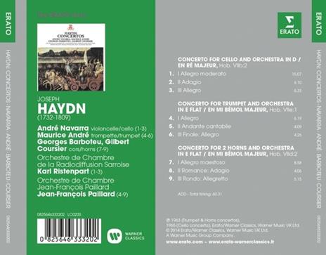 Concerti - CD Audio di Franz Joseph Haydn,André Navarra,Jean-François Paillard,Orchestra da camera Jean-François Paillard - 2