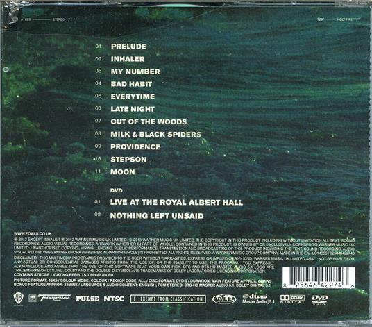 Holy Fire. Live at the Royal Albert Hall - CD Audio + DVD di Foals - 2